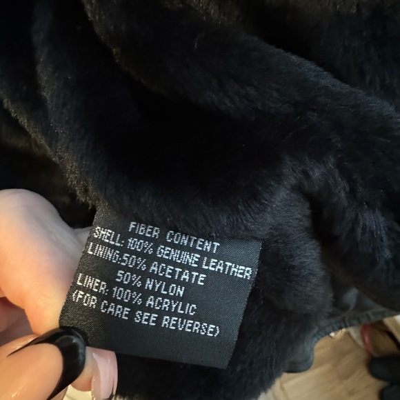 Leather Biker Moto Jacket Custom Embroidered Eagle Motorcycle Lined Medium - Picture 15 of 16